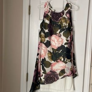 Pretty chiffon overlay dress
